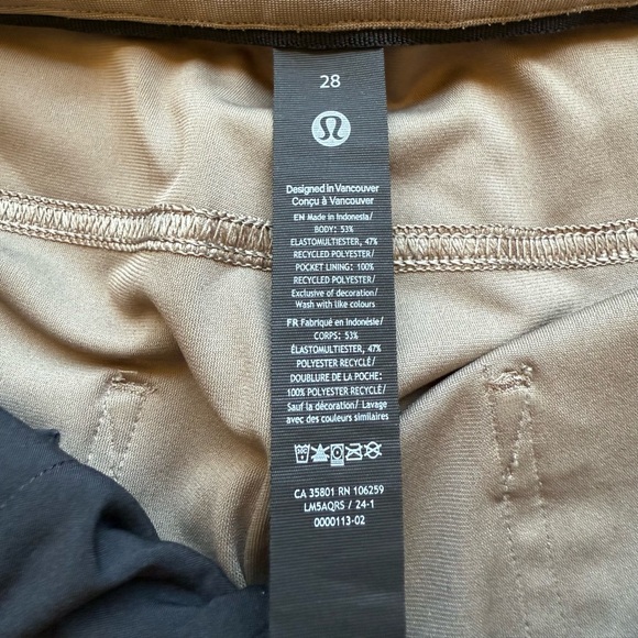 Lululemon Men’s ABC Slim-Fit 5 Pocket Pant Warpstreme Size 28 - Picture 12 of 15